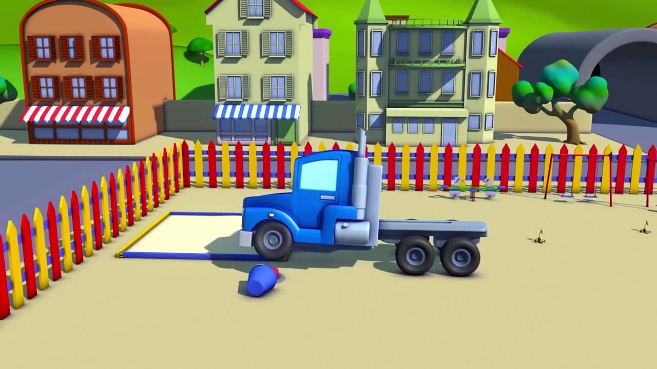 Super Truck et la petite voiture rose  à Car City _   Dessin animé pour les enfants -aDmVoYKY-wQ