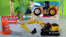 PlayDoh fun with Matchbox Mini Mighty Machines Excavators Bulldozer at Folding Constructio