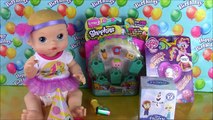 Baby Doll ELSA BIRTHDAY PARTY!! Shopkins Season 3 Surprise Frozen Disney Princess Dolls Pa