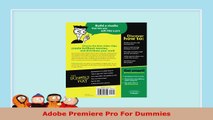 READ ONLINE  Adobe Premiere Pro For Dummies