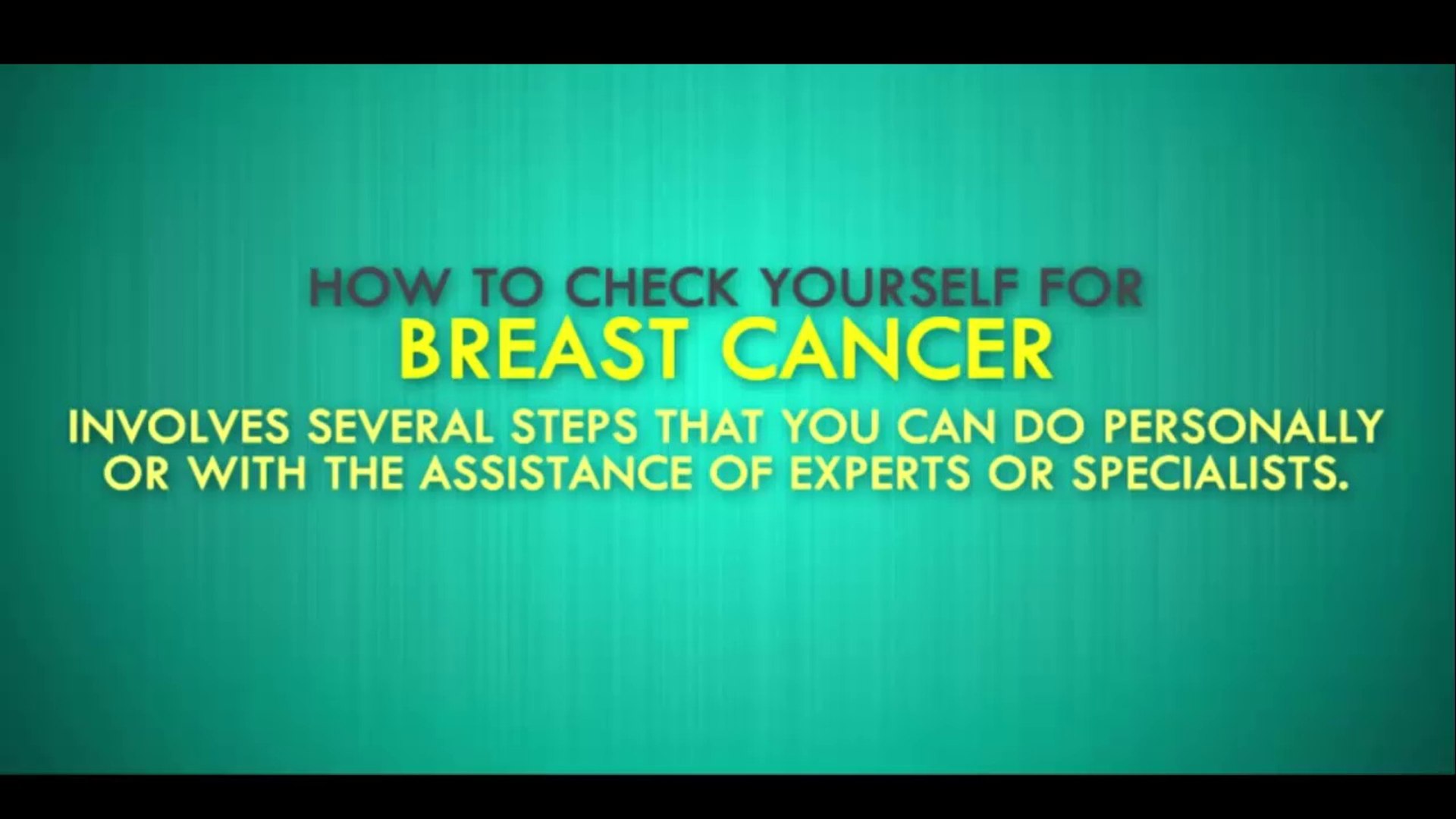 ⁣How to Check Yourself for Breast Cancer