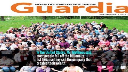 “Last year alone there were 41 new billionaires created in the United States,