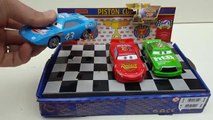 Unboxing Disney Pixar Cars Piston Cup Die-Cast Set Lightening McQueen, The King and Chick Hicks