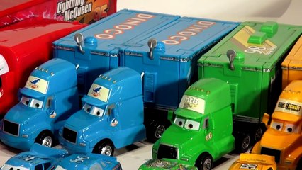 Disney Pixar Cars Lightning McQueen Dreams of Being Dinoco Car Chick Hicks Mack Hauler Car
