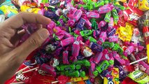 Big Bags of A lot of Candy New Surprise Eggs Learn Colors with Lollipops & Candies