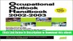 eBook Free Occupational Outlook Handbook 2002-2003 (Occupational Outlook Handbook (Jist Works))