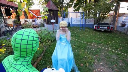 Spiderman & Hulk in GLASS! w_ Joker Frozen Elsa Baby Superheroes Fun In Real Life-fPRZfcVkixQ