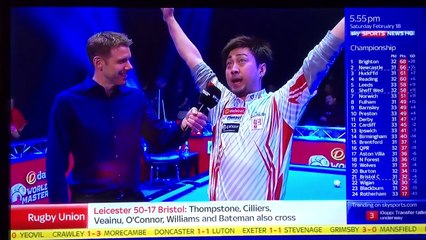 Japanese pool player gives great interview