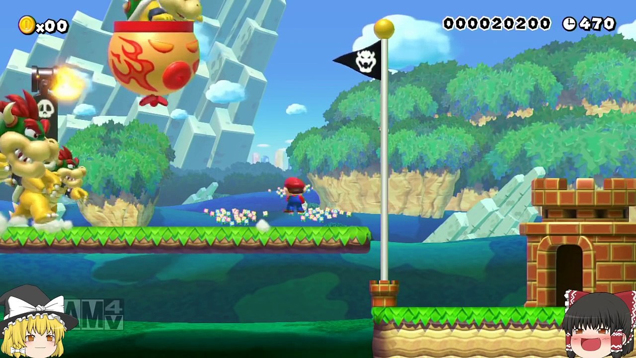 【ゆっくり実況】天才霊夢と魔理沙が妹達と共にマリオメーカーやってみます!!part80【妹】【弟】-VCf19QU3iz8