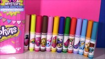 Color SHOPKINS Poppy Corn with Crayola SHOPKINS Markers & Crayons! 40 Exclusives! Lip Balm