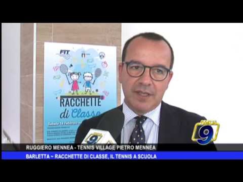 Barletta |  Racchette di classe, il tennis a scuola