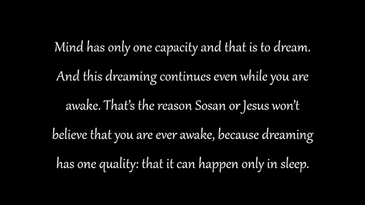You Are Fast Asleep