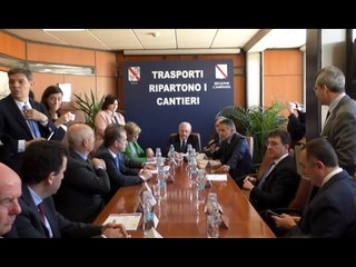 Campania - Eav, riaprono i cantieri. De Luca: "Il nostro miracolo" (20.02.17)