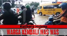 Kalibaru Meluap, Warga Kembali Waswas