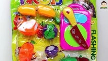 Toy Cutting Velcro Fruit Vegetables Toy | Fruit Cutting with Elise | Kids Play Oclock Toy