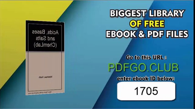 Acids, Bases and Salts (ChemLab)