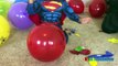 Surprise Toys Giant Balloon Pop Challenge Batman Vs Superman Disney Cars Toys Thomas & Fri