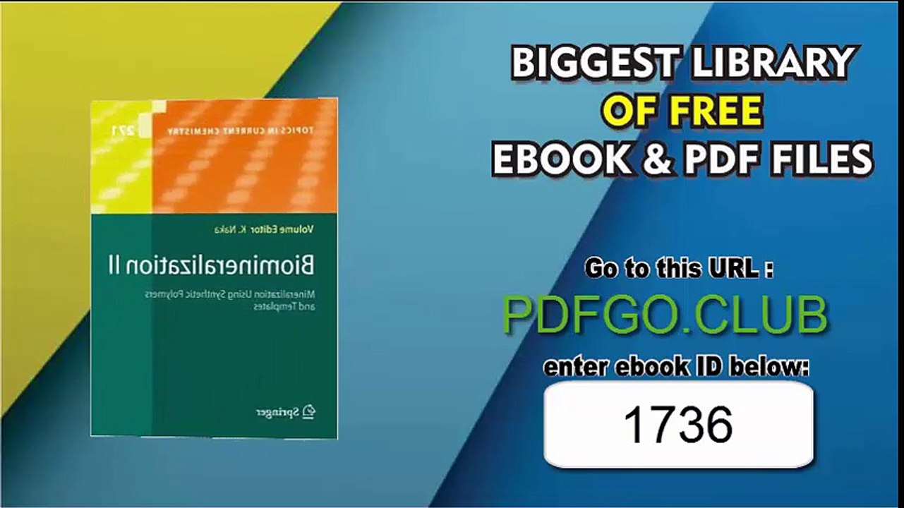 Biomineralization II_ Mineralization Using Synthetic Polymers and Templates (Topics in Current Chemistry) 2007th Edition