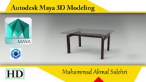 how to model a table in autodesk maya 3d texture keyshot