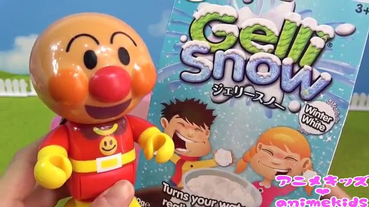アンパンマン アニメ おもちゃ お風呂を雪に変えちゃおう❤ ジェリースノー animekids アニメキッズ animation Anpanman Toy Bath Snow