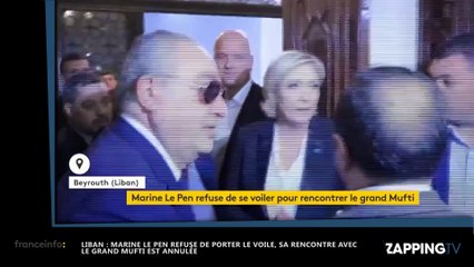 Marine Le Pen refuse de porter le voile au Liban, la vidéo polémique