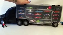 Hot Wheels y el Transportador de 40 Coches! Video para niños sobre el juguete del transportador. Camión y ca