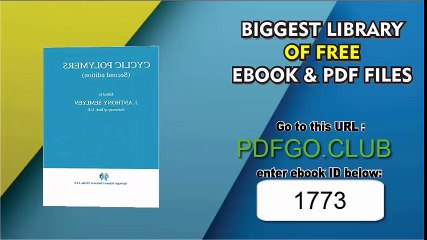 Cyclic Polymers 2nd Edition