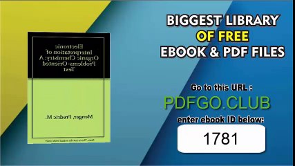 Electronic Interpretation of Organic Chemistry_ A Problems-Oriented Text 1st Edition