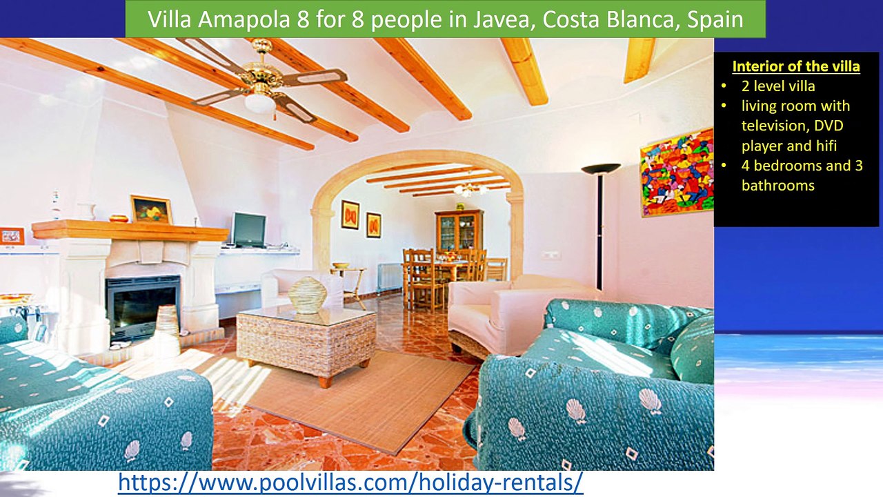 Villa Amapola 8 for 8 people in Javea, Costa Blanca, Spain