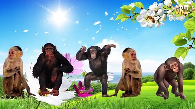 Обезьяна палец семья 2Д | детей стишки ТВ 2Д стишки | потешки для детей