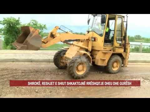 SHIROKË, RESHJET E SHIUT SHKAKTOJNË RRËSHQITJE DHEU DHE GURËSH