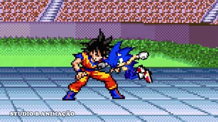 Goku vs Sonic - A Luta mais Foda do Universo !!!!