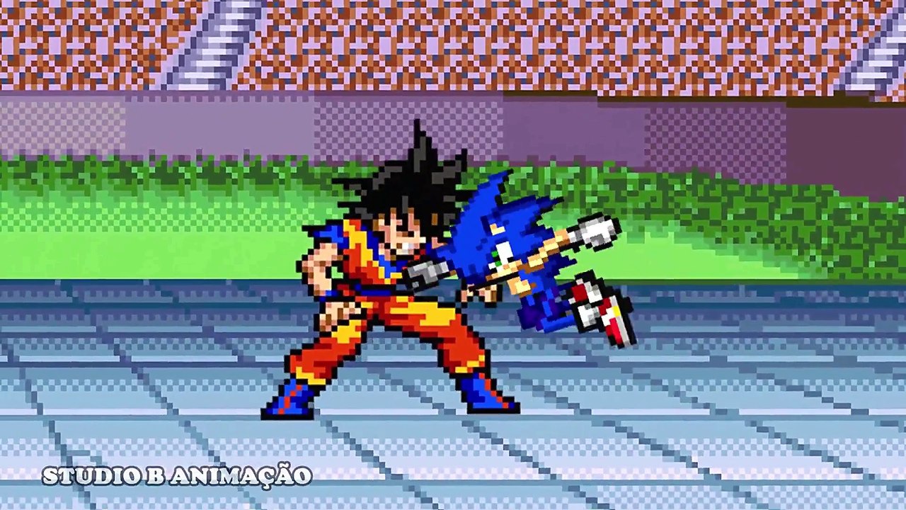 Goku vs Sonic - A Luta mais Foda do Universo !!!!