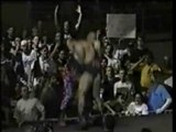 Wrestling - ECW - Taz DDT's Bigelow Through Entrance Ramp