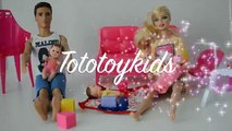 Barbie Mari e Ryan com 4 Bebes Gemeos e 4 Cachorrinhos!!! Em Portugues TototoyKids