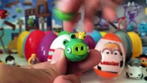 Киндер Сюрпризы,Unboxing Kinder Surprise Eggs Мега Сборник Minions,Angry Birds,Transformer