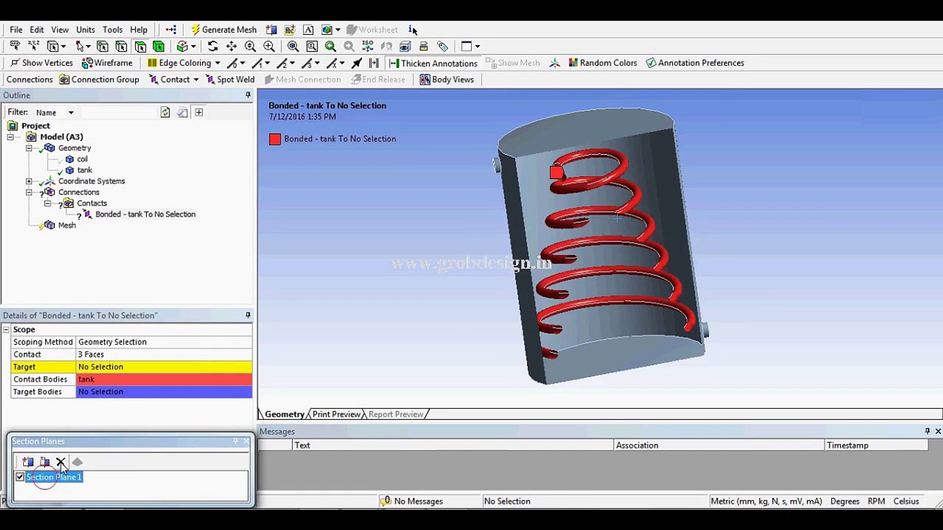 Simulation of Heat Exchanger Helical Type_ CFD Simulation using ANSYS Fluent