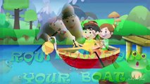 ROW ROW ROW YOUR BOAT | Nursery Rhyme Express | Animation | Sing Along | Childrens Song