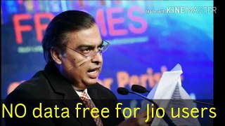 No Data Free after 31-March Reliance Jio-Rs 303-month
