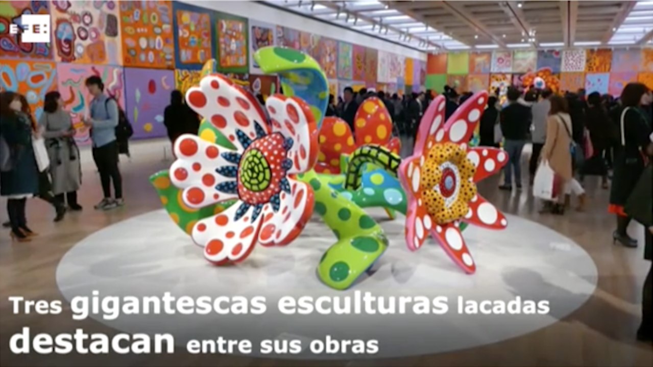 El psicodélico universo de Yayoi Kusama se exhibe en Tokio