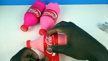 DIY How To Make Pink Coca Cola Play Doh Modelling Clay Mighty Toys Learn Colors Play Doh