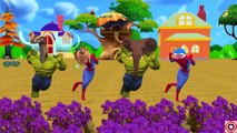 Colors Spiderman Vs Dinosaurs | Frozen Elsa Gorilla Finger Family Nursery Rhymes Songs Com