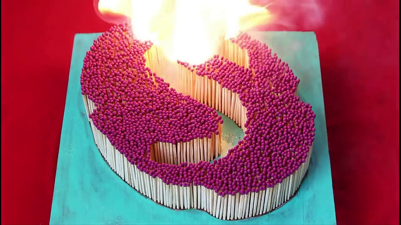 Matchstick chain reaction - Skype - Amazing Fire Domino - The Fire Art