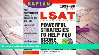 READ book KAPLAN LSAT 1998 99 WITH CD ROM: LAW SCHOOL ADMISSION TEST (Book and CD-Rom) Kaplan Full