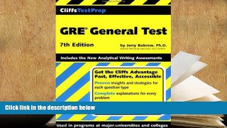 READ book CliffsTestPrep GRE General Test Jerry Bobrow Ph.D. Full Book