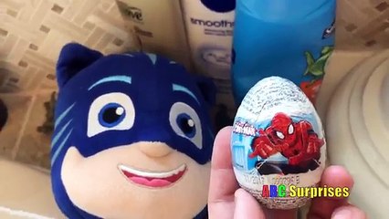 PJ MASKS Chocolate Egg Hunt Toy Surprises Spiderman Disney Cars Big Hero 6 Spongebob ZOOTOPIA & More