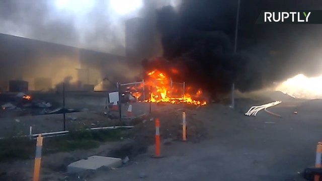 Shopping Center in Flames after Melbourne Plane Crash Kills Five