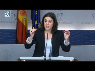 Irene Montero reivindica el papel de la "mujer política" en su primera intervención como portavoz
