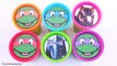 Spiderman TMNT Ninjago Play-Doh Surprise Eggs Tubs Dippin Dots Learn Colors Toy Surprises