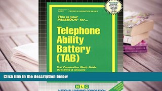 READ book Telephone Ability Battery (TAB)(Passbooks) (Passbook for Career Opportunities) Jack